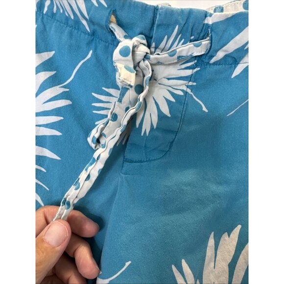 VTG Y2K SM Juicy Couture Wide Leg Pajama Bottoms Lounge Pants Turquoise Floral - Picture 5 of 12